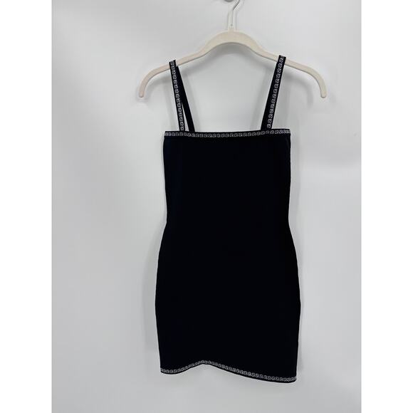 Alexander Wang Black Swarovski Crystal Trim Mini Dress Detachable Straps XS NWT - Picture 4 of 11